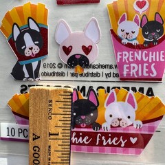 Sticko Stickers FRENCHIE FRIES Scrapbooking EK Success 10 Pieces 52-01645