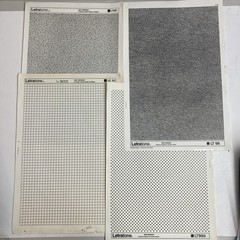 4 Full Letraset Letratone Sheets, Many Partials/Scraps LT967 LT999 LT98 LT79 454