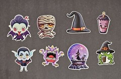 Spooky Halloween Sticker Pack – 36 Stickers