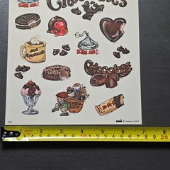 Rare 1980 Vintage Mark I Chicago SS9 Chocolat Sticker Sheet Cute