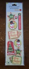 Punch Studios Dimensional Stickers, dimensional Christmas th