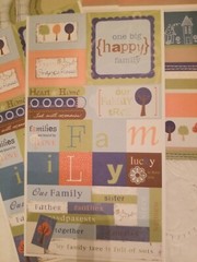 Reduced Nikki Sivils, My Little Shoebox, Adorn Family Scrapbook Stickers Diecuts