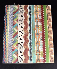 Chipboard Stickers 24 Sheets Alphabet, Border, Tags, Shape 6 Pcs Missing of 100s