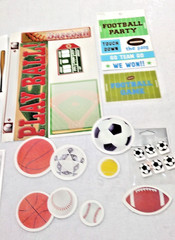 Scrapbook Theme Stickers Lots – Boy Stickers – Girl Stickers – Sports