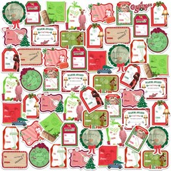 A CHRISTMAS STORY HOLIDAY LABELS DIE CUT VINYL 50 CT STICKER PACK