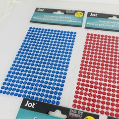 JOT Do It Yourself Projects Gemstone Stickers Multicolor Bling 315 ct/pkg x5