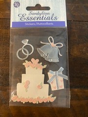 Sandylion , Jolee’s , K&Company Sticker Lot WEDDING New VTG 4 Pkgs