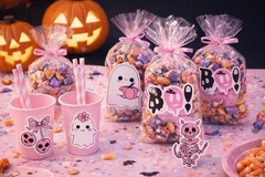 Pink Halloween Sticker Set – 25 Piece