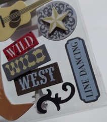 Soft Spoken Embellishments COWBOY Stickers