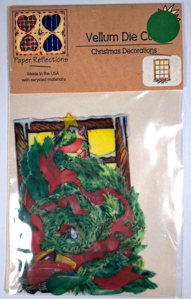 PAPER REFLECTIONS VELLUM DIE CUTS CHRISTMAS DECORATIONS