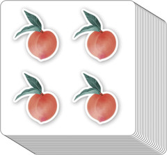 Peach Fruit Stickers 1In for Scrapbooking, Arts, Craft, Kids DIY, Journals 80-Pa