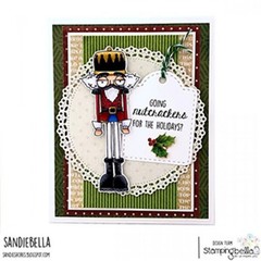 New Stamping Bella Rubber Stamp ODDBALL CHRISTMAS NUTCRACKER WINTER free USA shp