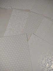 Scrapbook Craft JJ Heavyweight Paper 22 Sheets 8.5 x 11″ PEARL & WHITE TEXTURED