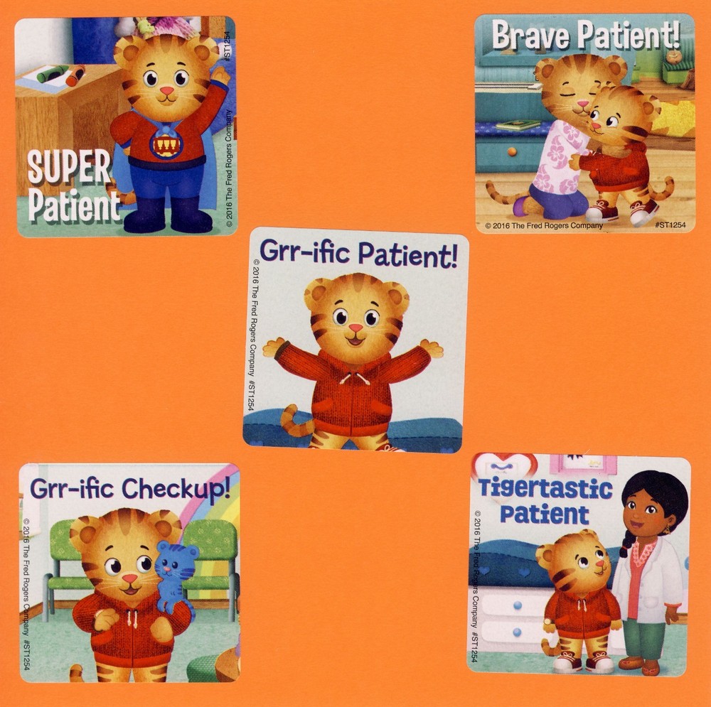 10 Daniel Tiger’s Neighborhood Patient – Large Stickers – Medical
