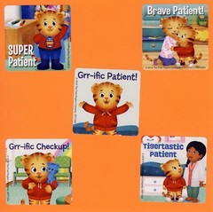 10 Daniel Tiger’s Neighborhood Patient – Large Stickers – Medical