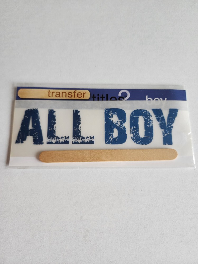 Rub-Ons Transfers – ALL BOY Phrase Family Words – RETIRED # 27