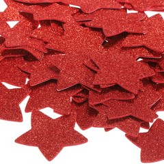 2.2″x2.2″ Star Foam Stickers, 60Pcs EVA Glitters Foam Shape Sticker, Red