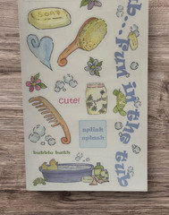 Baby Bathtime Stickers Scrapbooking American Traditional Designs & 1 More NEW
