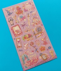 Gilded Princess Ariel Little Mermaid Beau Stormy Seahorse Whale Shell Sticker