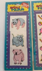 Vintage Hotzee Stickers Lot Of 3 Changing Colour – Fuzzy – Stamp New Sealed