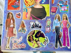 10 Sheets of Barbie & Things Stickers 8″ X 10″ Sheet purple
