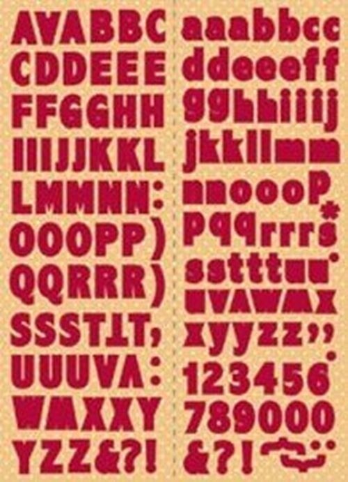 Reminisce Alphabet Stickers – Good Boy