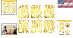 576pcs Classroom Vinyl Letter Stickers