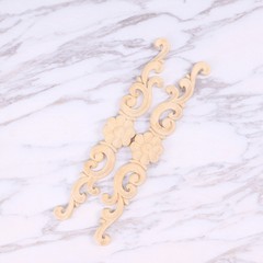 4 PCS Wood Appliques Door Wood Appliques Cabinets Applique Frame Corner Molding