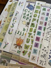 Miss Elizabeth’s 2 Sided Stickers Lot Scrapbooking Sheets Large Lot Sticker