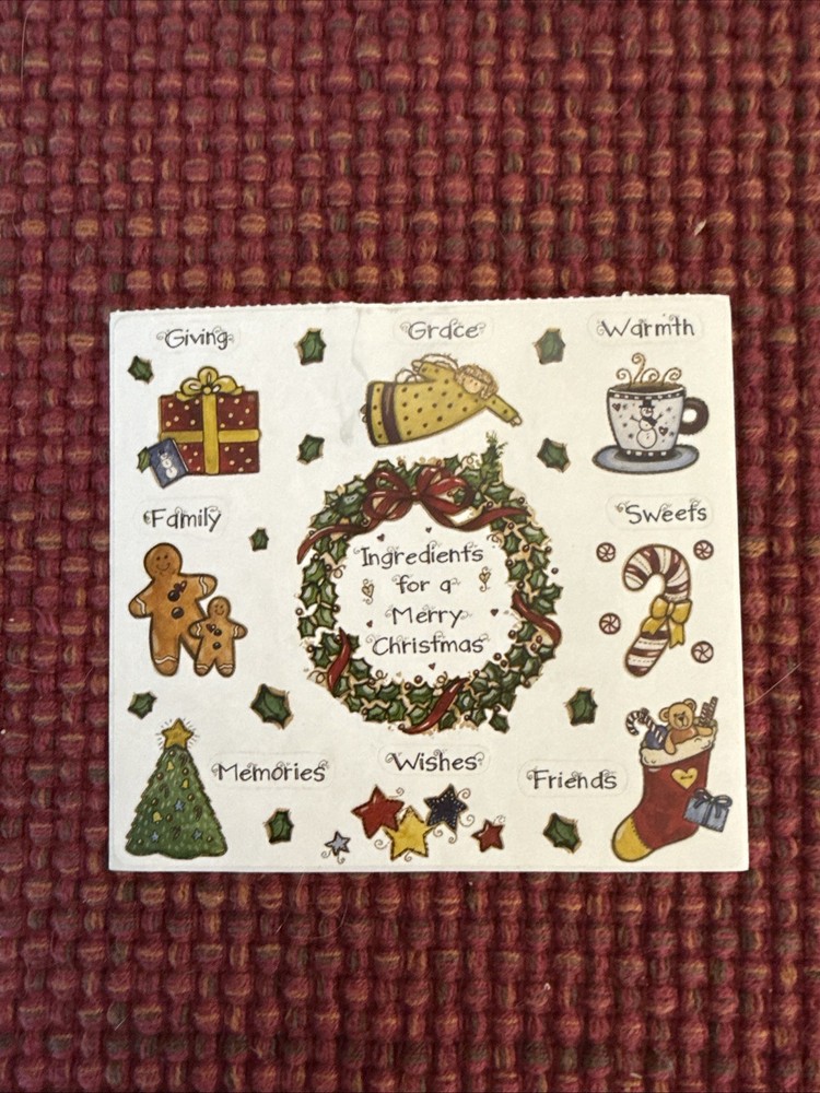 New Joy Marie Scrapbooking Stickers – Christmas Ingredients