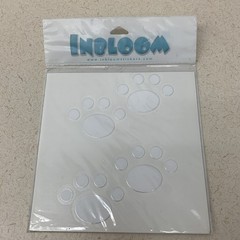 Pet Paws Inbloom Sticker Decal Dog Cat Puppy Car Laptop Water Bottle White