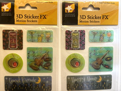 American Traditional Design 3D Sticker FX Motion Stickers Cocktails Groovy Cool