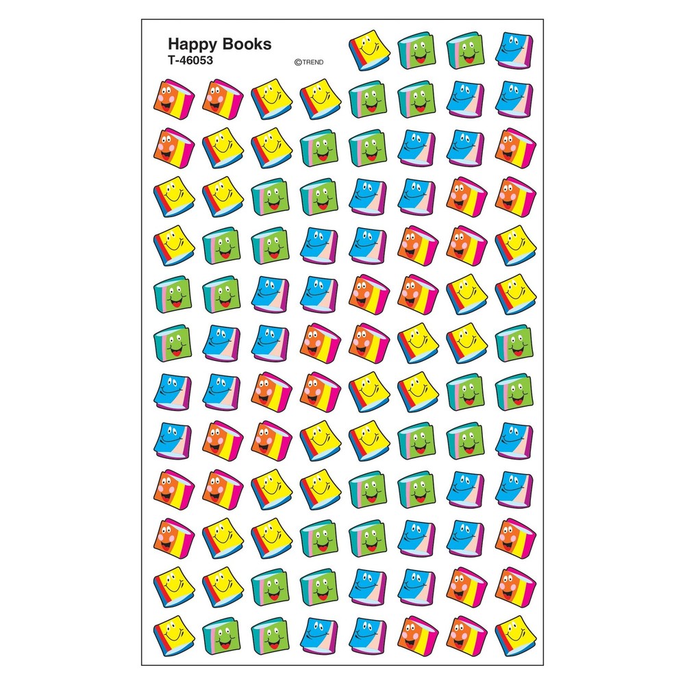 800 Fun Red Sticker Decals for Kids Incentives and Rewards 4 Designs 8 Sheets