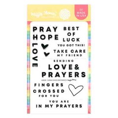 Waffle Flower Acrylic Stamp CARING HANDS SENTIMENTS