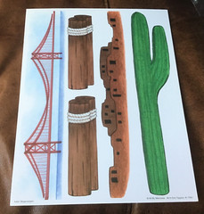 ALL MY MEMORIES ALL IN ONE TOPPERS EMBELLISHMENTS VACATION LANDMARKS 8 x 12″ *