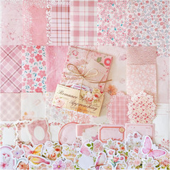100Pcs Vintage Floral Scrapbook Paper Journaling Stickers Assorted