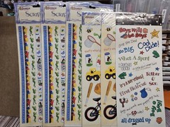 6 SETS SANDYLION ESSENTIALS LITTLE BOY SCRAPBOOKING Stickers TOYS TRUCK FROG