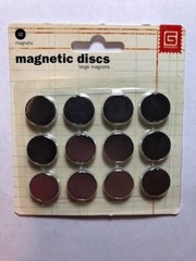 BasicGrey MET-522 Magnetic Discs/small magnets for crafting/presentations/.625”