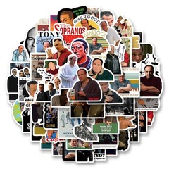 63Pcs Sopranos Stickers Pack, Aesthetic Vinyl Waterproof Sticker Decals for W…