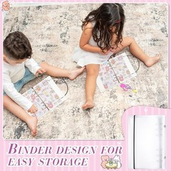 Frosted Transparent Sticker Album with 80 Pages – Ideal for Back to School