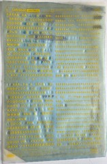 Letraset Instant Lettering Transfer Letters Helvetica & Line Rules (6) sheets