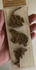 7 Packs Crafters Square Laser Cut Kraft Icons Assorted 6pcs Each Packet New