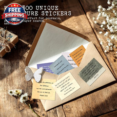 300 PCS Vintage Bible Verse Stickers, Typewriter Style Christian Stickers, Inspi