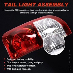 Tail Light Compatible With 2004 2005 2006 Toyota Tundra Crew & Double Cab Pic…