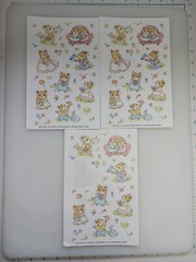 Vtg Sticker Sheets Mouse Mice Cute Cartoon Animals Current 3 Sheets -1 Sticker