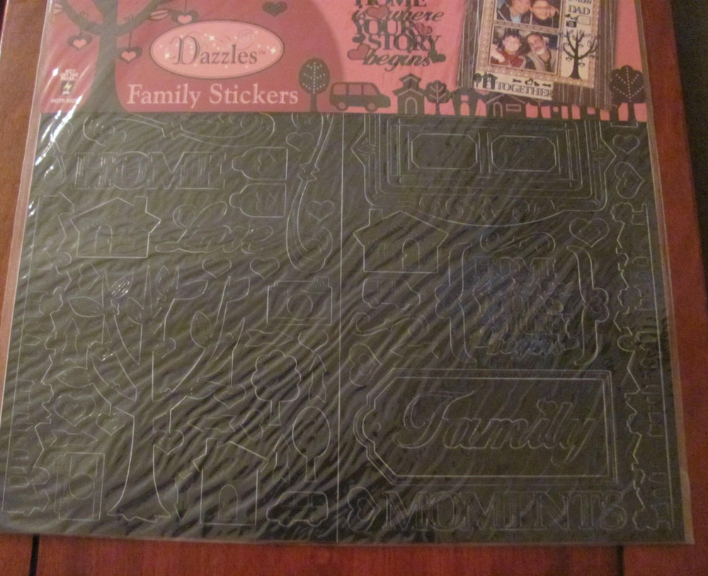 NEW UNUSED DAZZLES FAMILY STICKERS