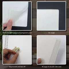 Reusable Sticker Album 40 Sheets A5 Storage Organizer Craft Notebook
