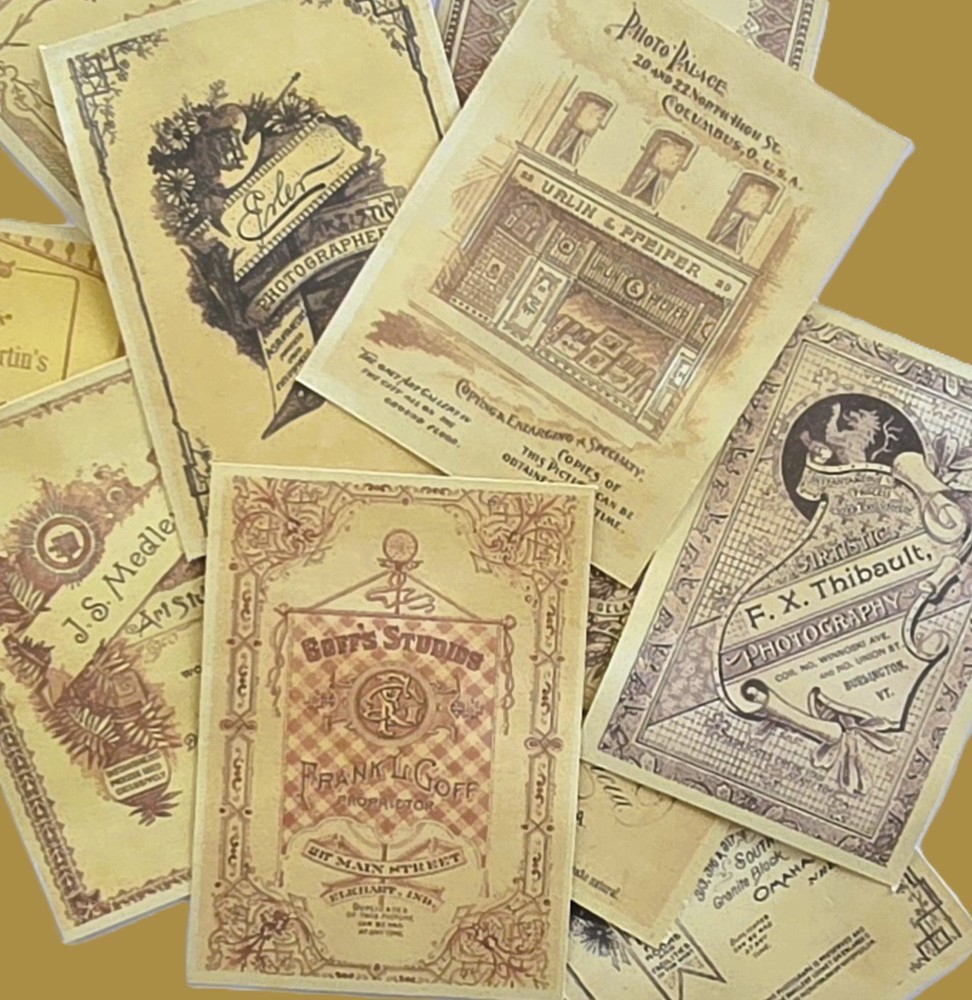Vintage Style Cabinet Cards Supplies Scrapbooks Junk Journal 394