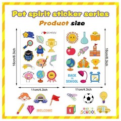 8/16PCS Cartoon Student Reward Collage Group Stickers Handicrafts Waterproof Mat