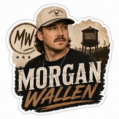 Morgan Wallen Sticker/Country/Country Music/You Proof/Last Night/Style 1